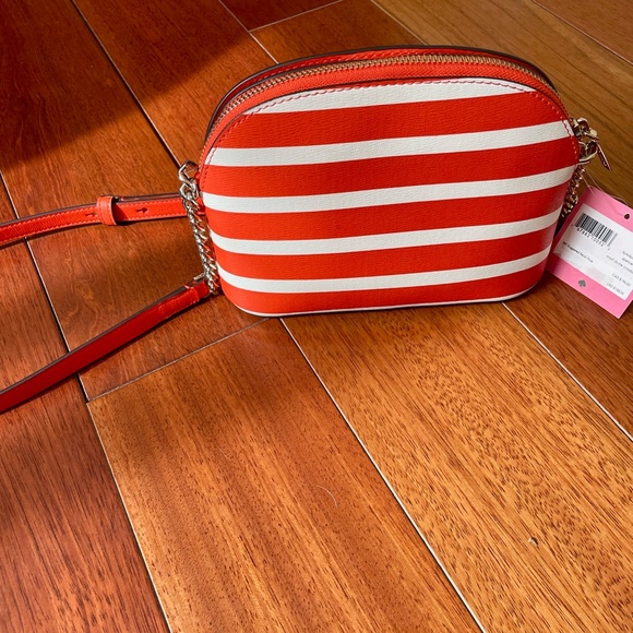 Kate Spade NEW Spencer Stripe Small Dome Crossbody Bag - Picture 8 of 8